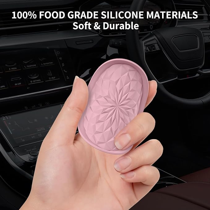 Posavasos para carro de silicona 4 unidades 2.75 pulg miniatura 6