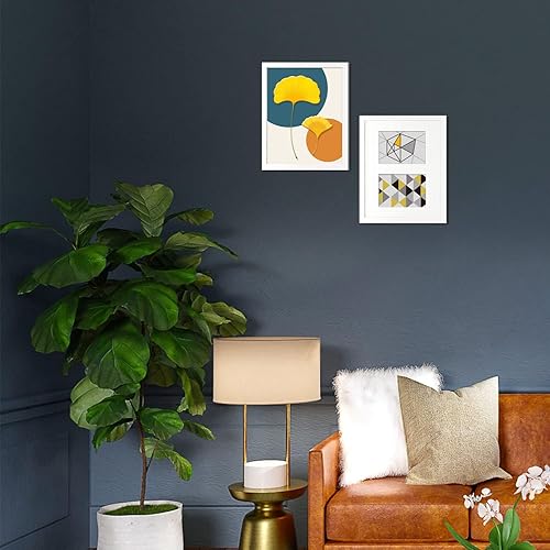 Miniatura 6 de Golden State Art, Marco de fotos de 11 x 14 pulgadas, marco de madera real con parte frontal de vidrio templado, apto para dos fotos de 5 x 7 con