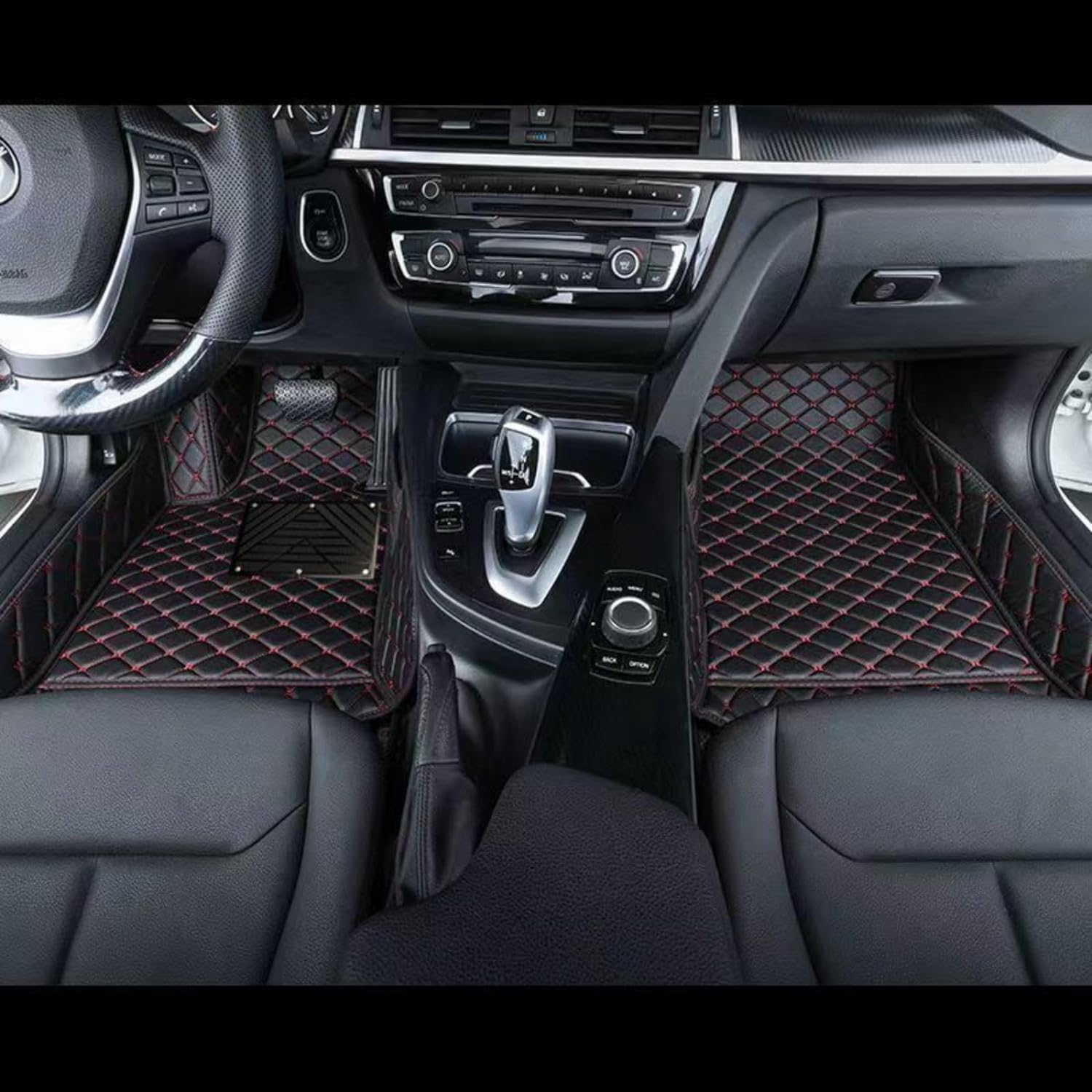 ASC Tappetini Auto Compatibili con Toyota Yaris II 2005-2011, Moquette, Bordo Antiscivolo, Battitacco in Gomma