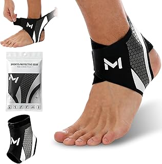 Lace Up Ankle Brace Compression Support, Orthopedic Ankle Stabilizer for Sprain Recovery, Tendonitis Relief, Breathable Adjustable Protection for Basketball Sports, Men and Women (Gray)