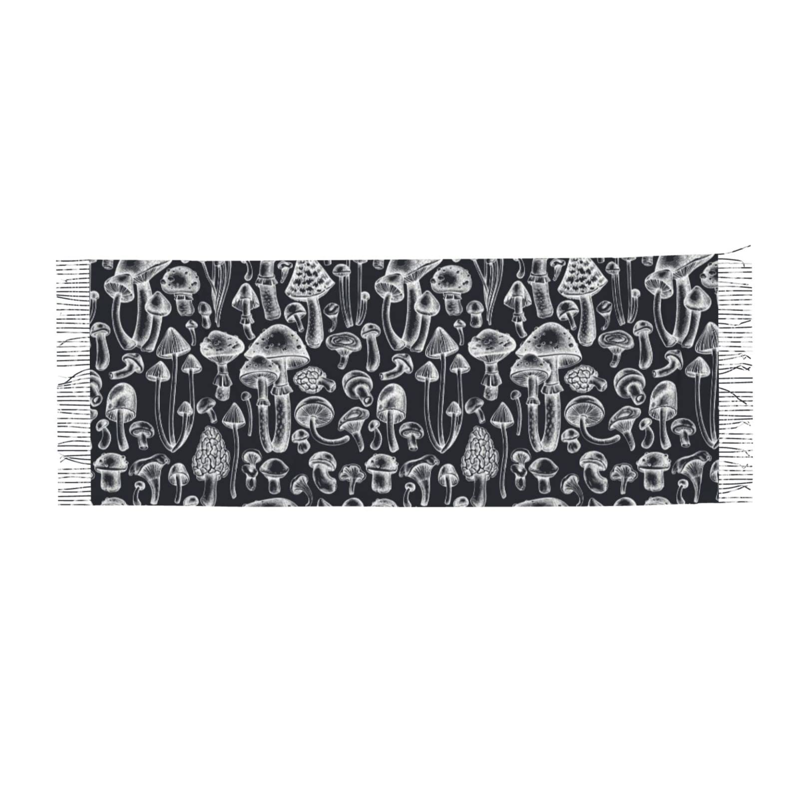 DJNGN Scarfs Thin Blanket Evening Wraps Psychedelic Mushroom Novelty Scarfs For Women Long Winter Gifts For Men