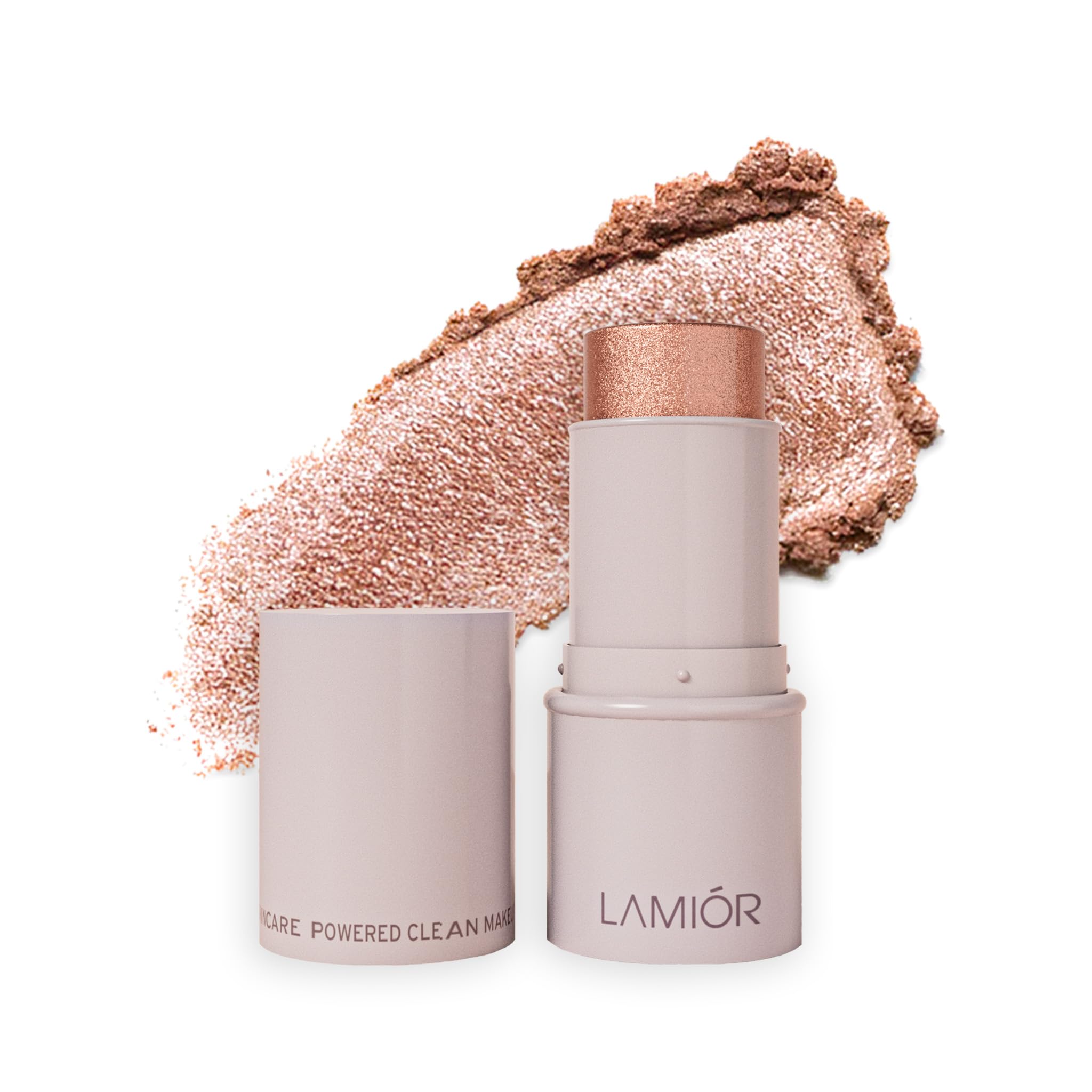 Lamior Bouncy Jelly Glow Stick - Gleam | 95% Natural, Hydrating & Long-Lasting Highlighter | Smudge-Resistant, Cooling & Skincare-Infused | Multipurpose for Face, Eyes & Body | Vegan & Cruelty-Free
