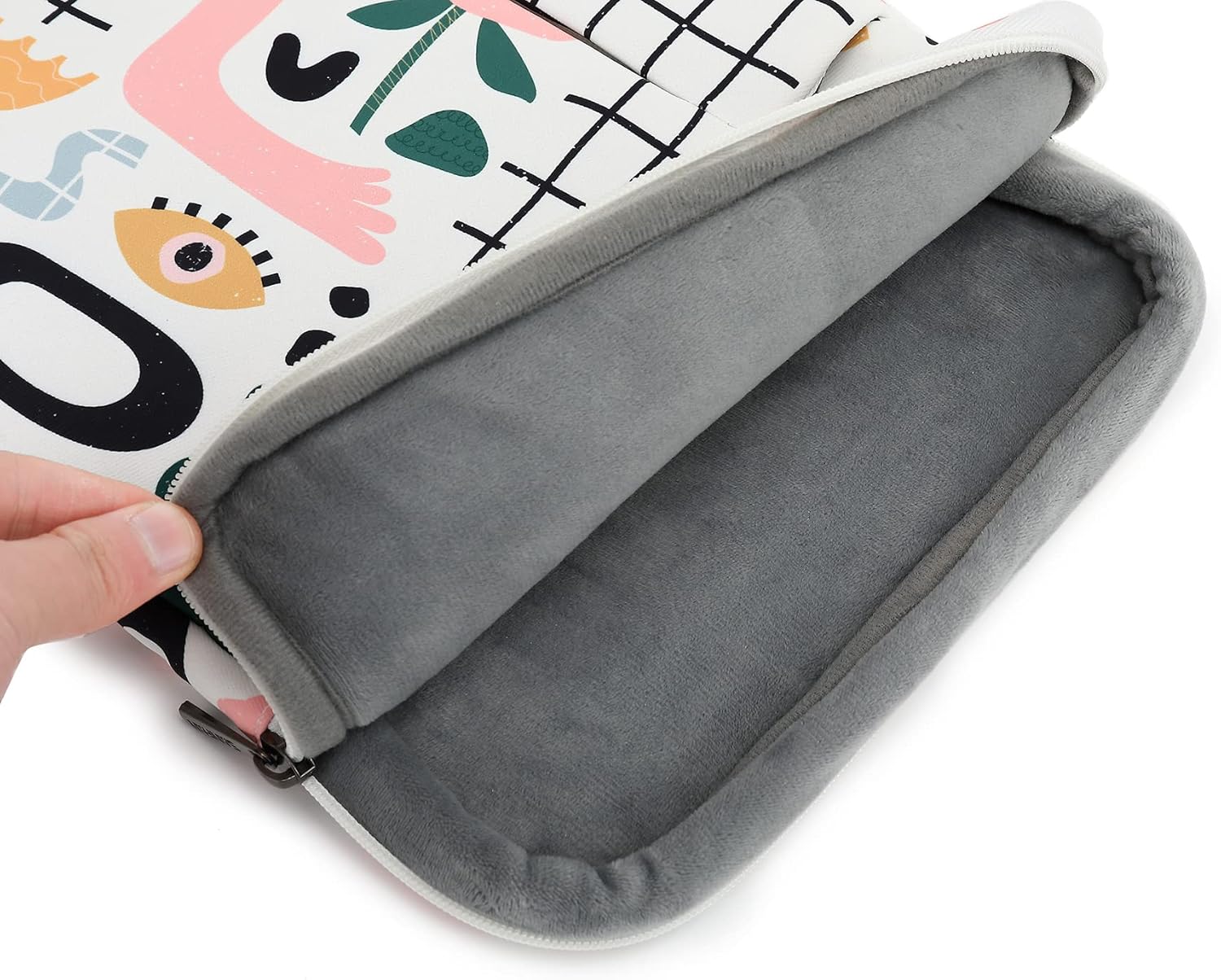 360° Protective 3 Pockets Laptop Sleeve Case Bag with Handle for MacBook Air 15 inch,MacBook Pro 16 inch and 15.6 inch Screen Laptop (Garden) - Image 8