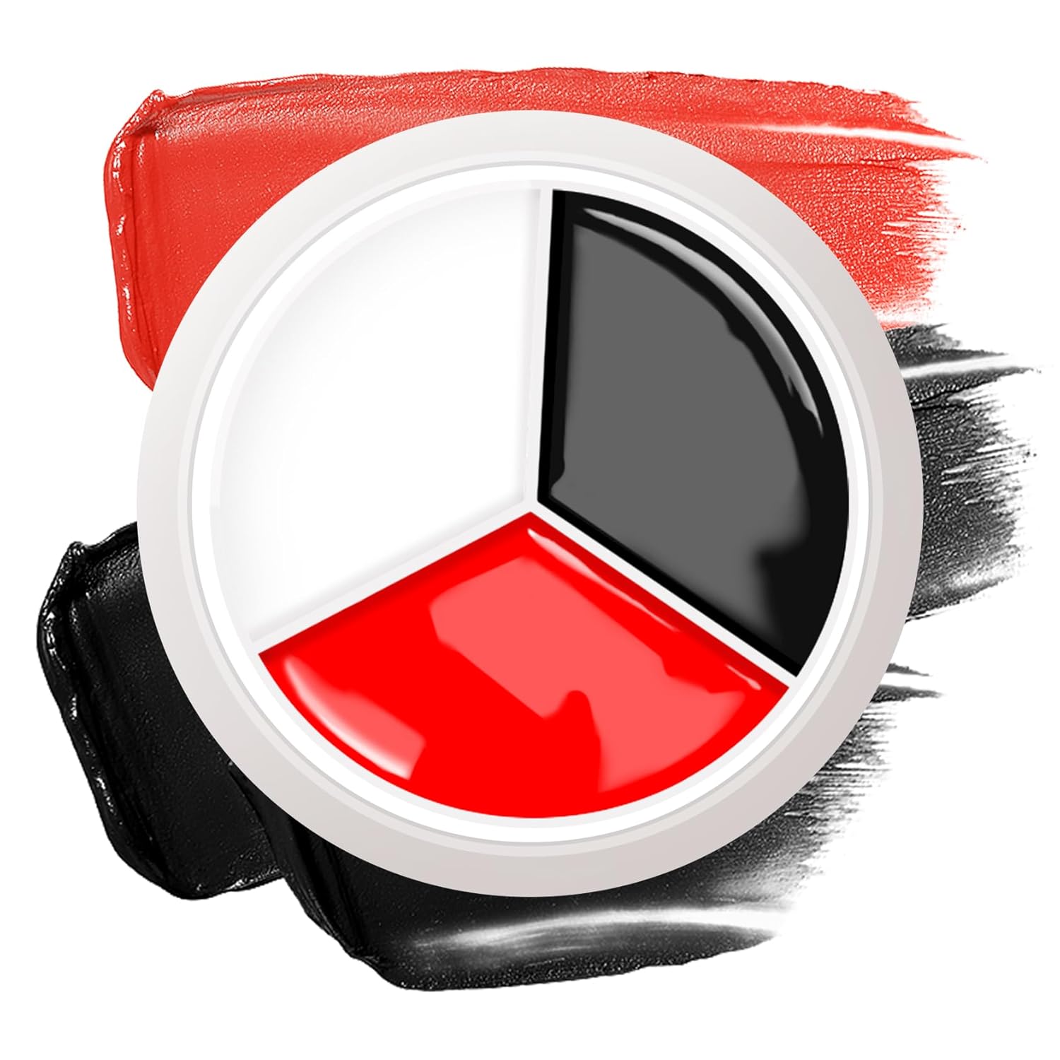 White Black Red Face Body Paint,Blendable Halloween Face