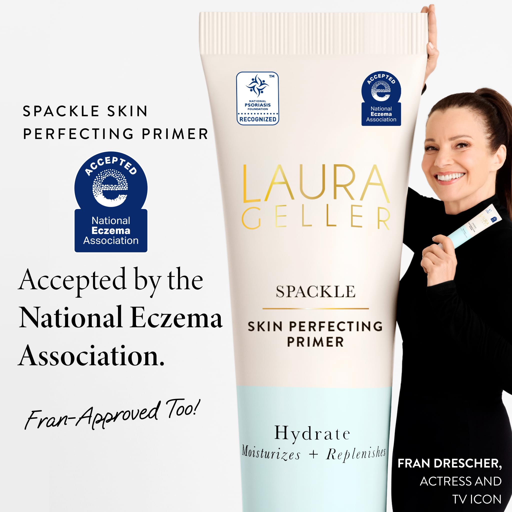 LAURA GELLER NEW YORK Spackle Super-Size - Hydrate - 59 ml - Maquillaje perfeccionador de la piel con ácido hialurónico - Prebase de maquillaje facial de larga duración