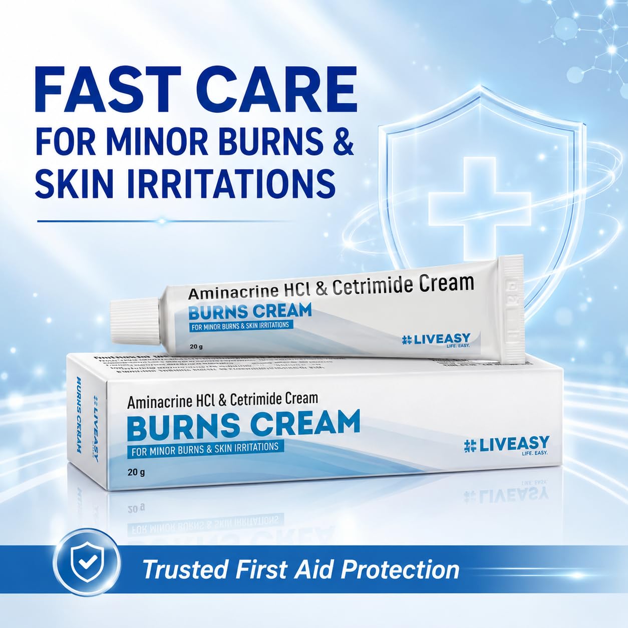 LIVEASY Wellness Burns Cream 20g Pack of 1+1 Free — Amazon image 3