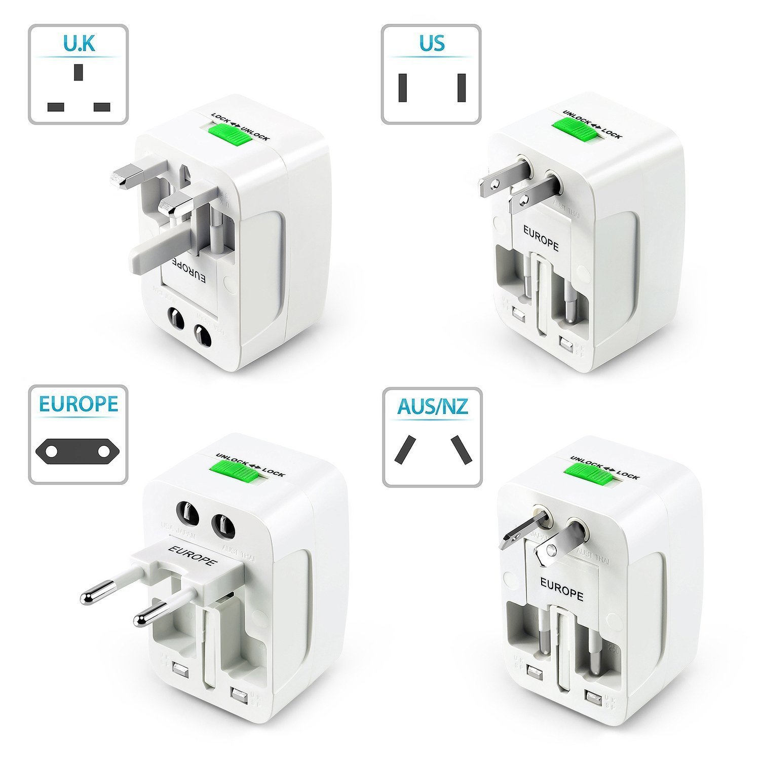 MX Universal Travel Adapter | All-in-One...
