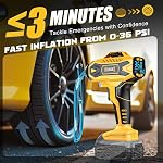 DIYtoolifz Tire Inflator Air Compressor Cordless, 160PSI Portable Handheld Air Pump with Digital Pressure Gauge, Fast Inflation for Cars, Motorcycles, Bikes (Tool Only)