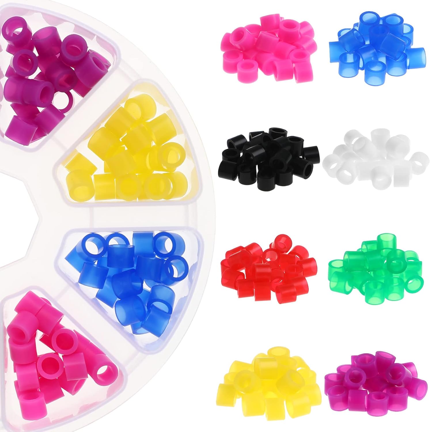 Healifty Dental Code Rings, 160pcs Silicone Color Code