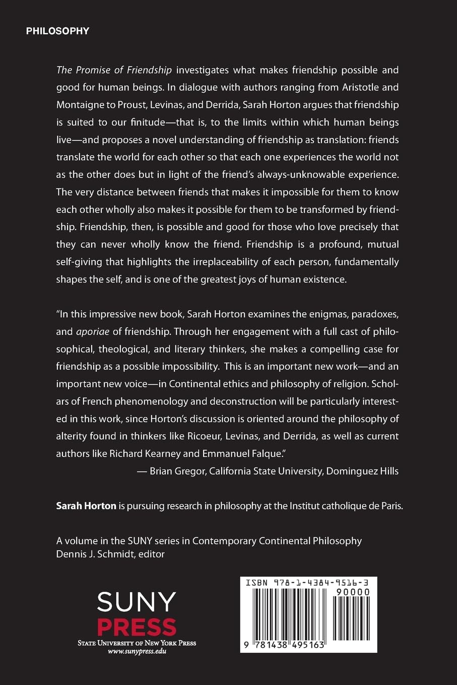 The Promise of Friendship: Fidelity within Finitude (Contemporary Contin Philosophy)      Paperback – May 2, 2024