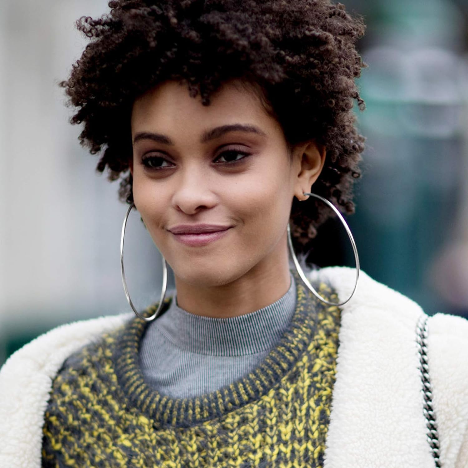 FOCALOOK 14K Gold Plated Lightweight Large Hoops| 2mm Thin Hoop Earrings for Women 30/40/50/70/100mm - Image 7