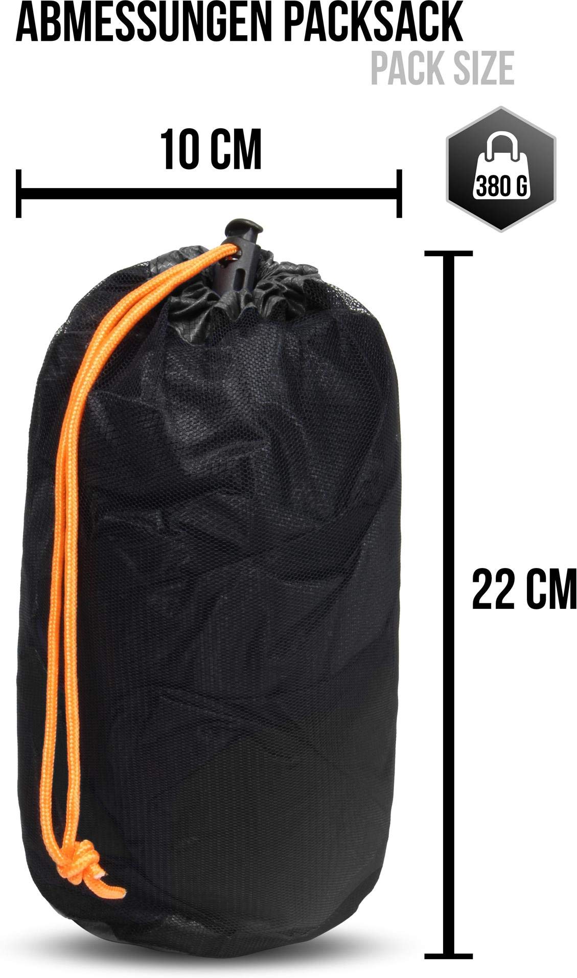 Schlafsacküberzug Biwaksack - 100% Wind- und wasserdicht, Atmungsaktivität: 3000 MVP (230 cm x 90 cm)