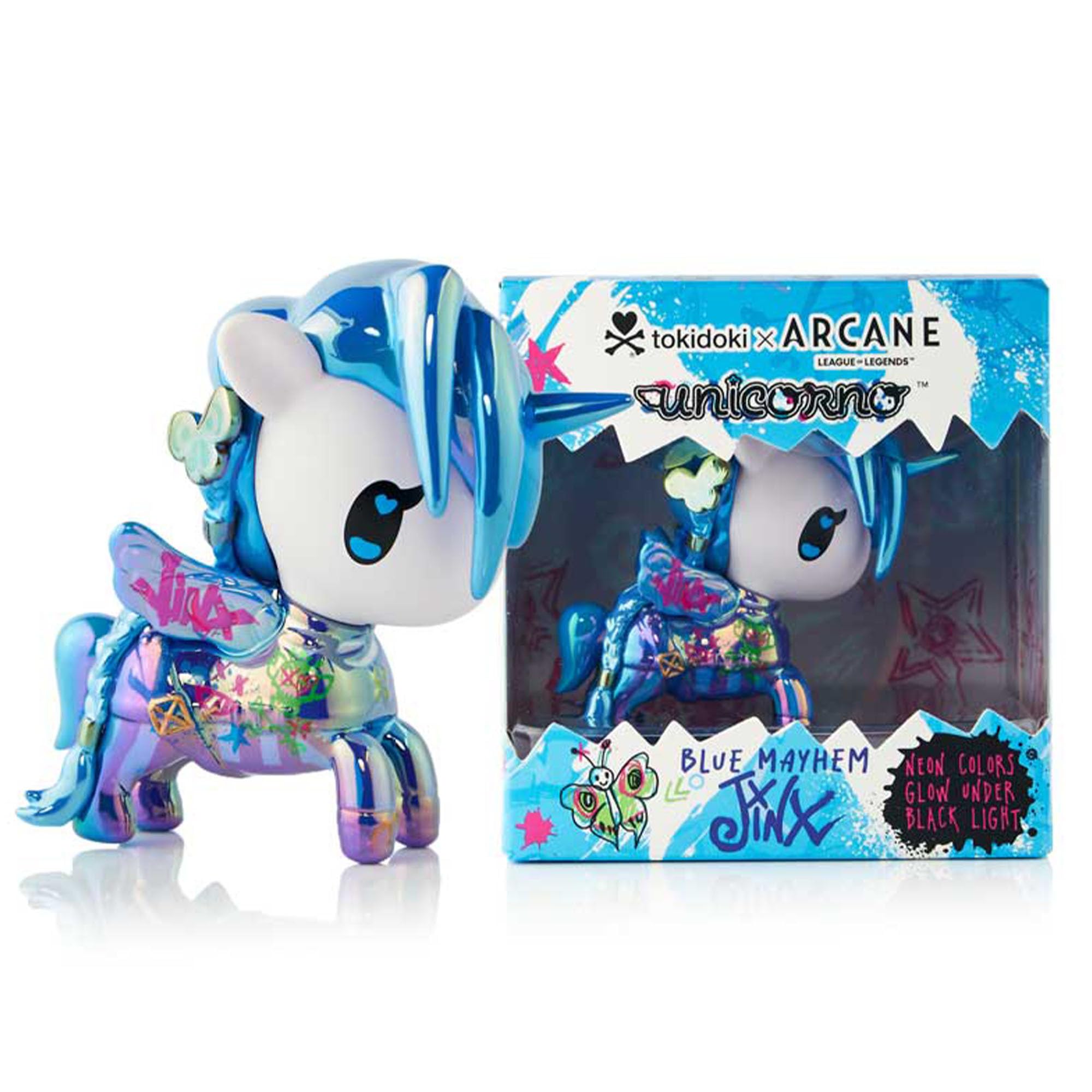 Tokidoki - Unicorno Blue Mayhem Jinx - Rocking Electric Chrome