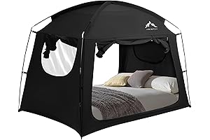 Twin Size Indoor Portable Bed Tent for Light Reduction and Privacy