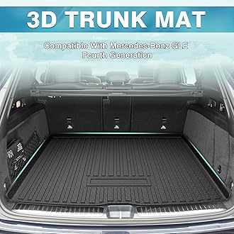 Mixsuper Custom Fit Cargo Liner for Mercedes-Benz GLE Class 2020-2026, All Weather Cargo Mat for Mercedes Benz GLE SUV 5 Passenger, Trunk Mat Anti-Slip Rear Trunk Liner Black