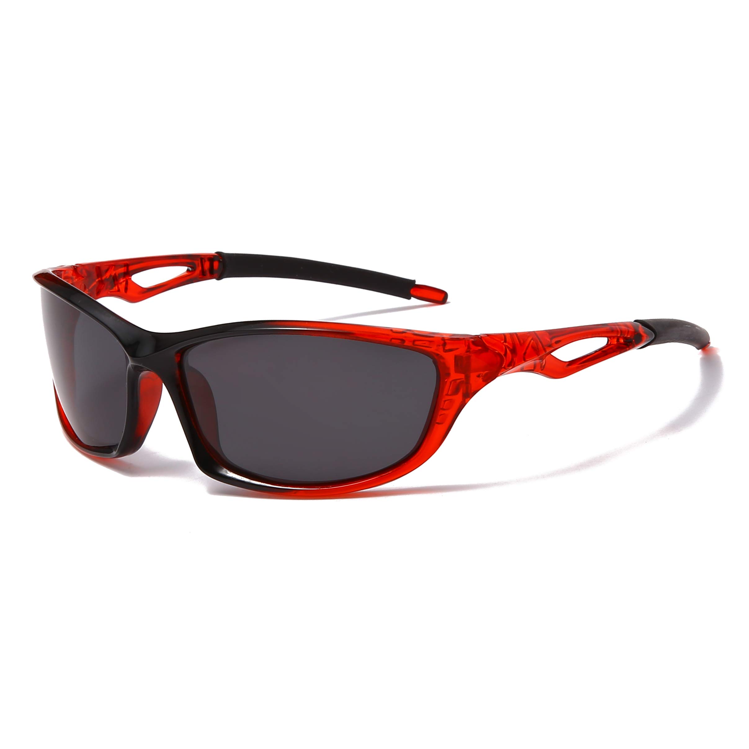 Long Keeper Gafas De Sol Polarizadas Deportivas con Proteccion UV400 Súper Ligero Marco Gafas para La Pesca, el Golf, béisbol, el Ciclismo