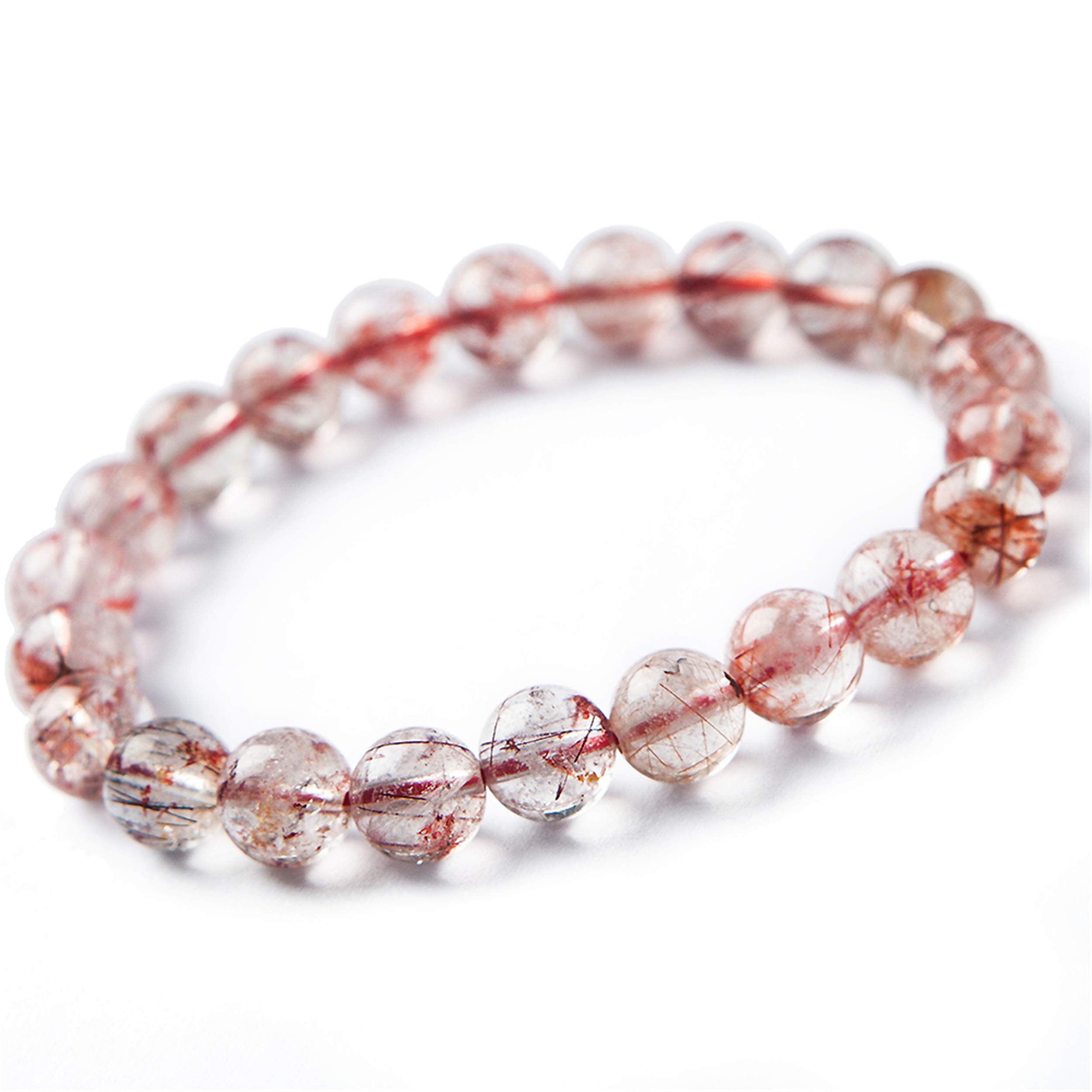 Bracelet en quartz rutilé 9mm pour retrouver harmonie et sérénité intérieure - 5