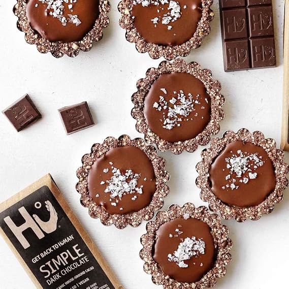 HU Dark Chocolate Bars Variety Pack, 6 Count Simple, Cashew Buter Raspberry, Hazelnut Btr Almond Butter & Puffed Quinoa, Vanilla Crunch & Crunchy Mint Premium Dark Chocolate Bars