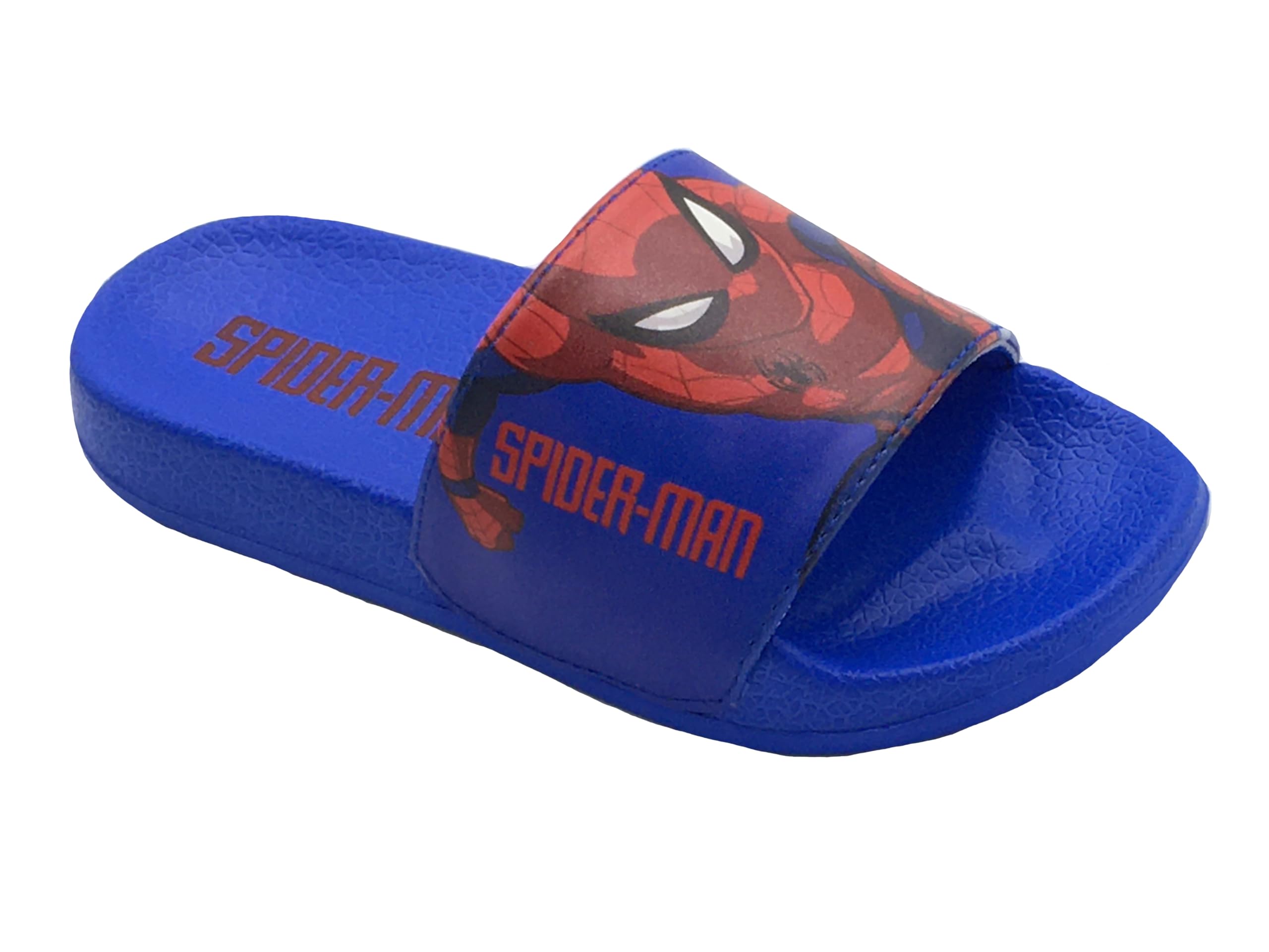 Marvel Spider-Man, Garçons, Filles Enfants Spiderman Piscine Sliders, Tongs, Sandales de Plage, Bleu, Taille 26-34 EU