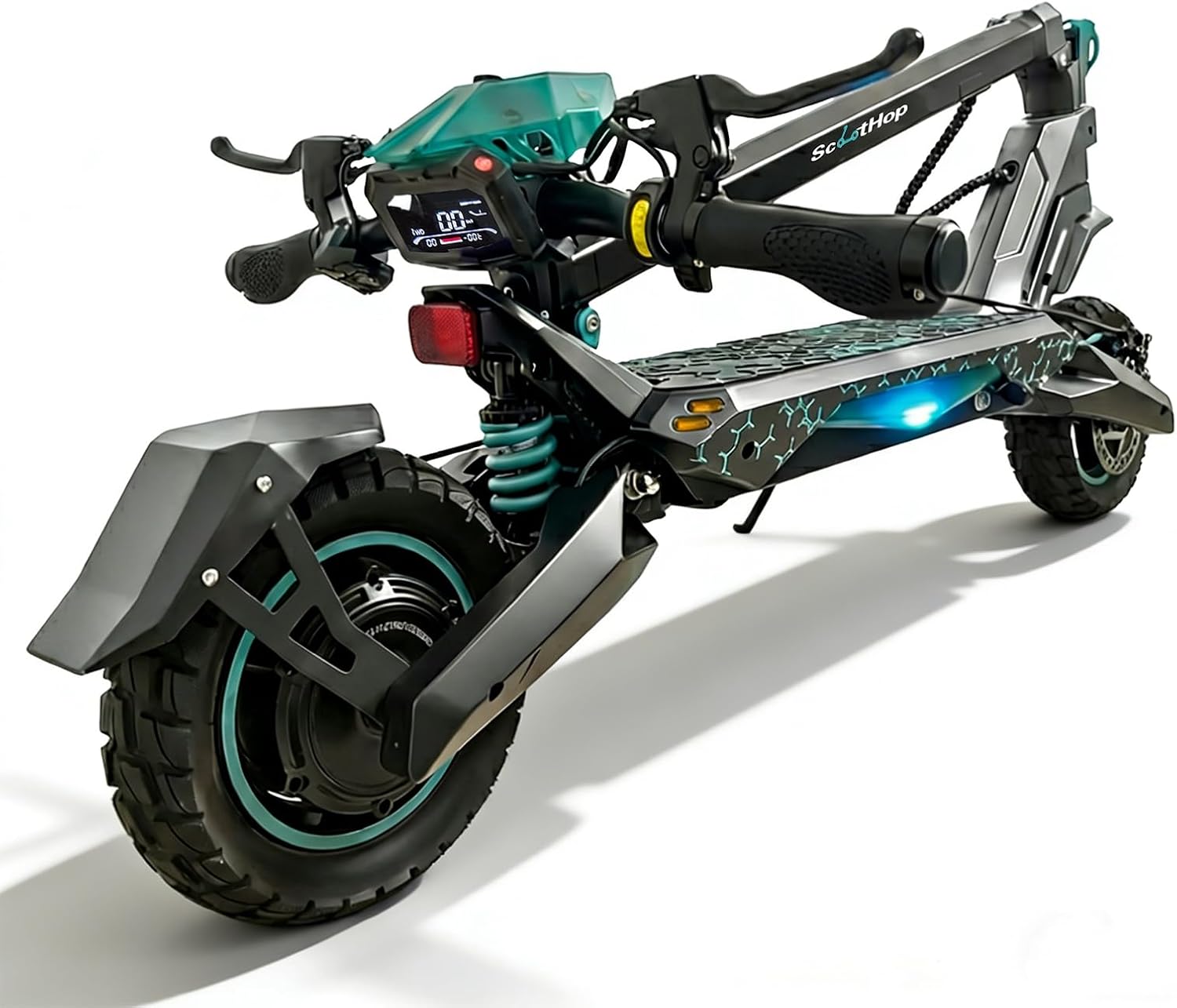 Off-Road Electric Scooter for Adults, E Scooter,350 800 Dual 1000W Motors, 10" Tires, Up to 35MPH Top Speed, 31-35 Miles Range, Dual Brakes & Suspension, Foldable Scooter for Commuting