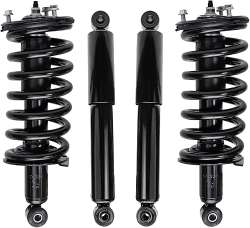 Miniatura 124 de Detroit Axle - Amortiguadores para BMW 328i 325i 128i 135i 335i 330i 335d 335is (sin Sport Susp.) 2 puntales delanteros completos con muelle
