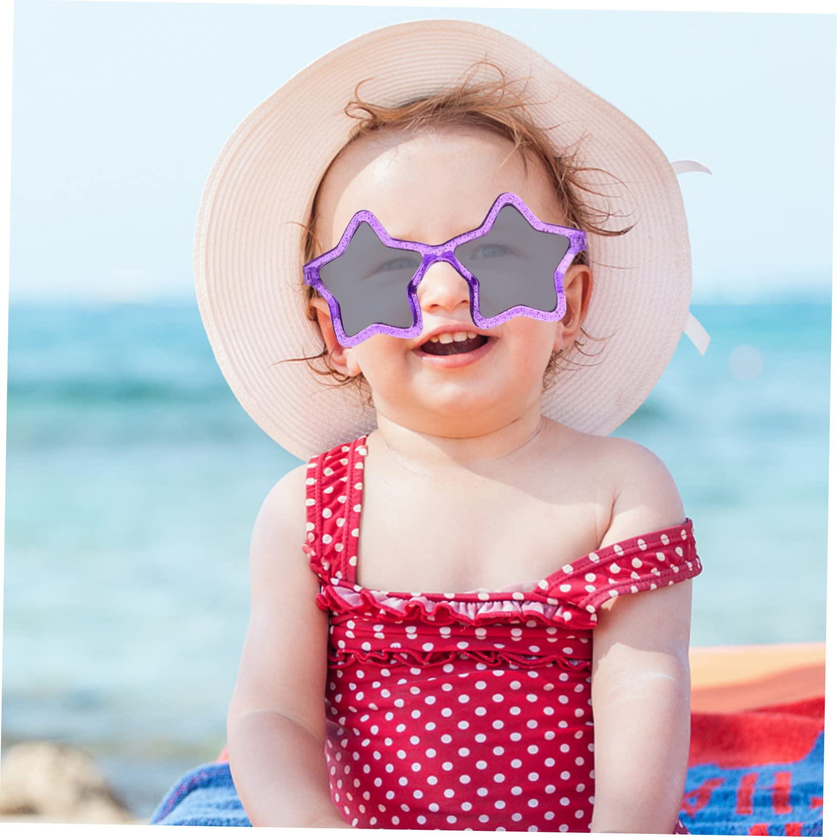Ausgefallene Brille Stern Sonnenbrille Große Mode Sonnenbrille Große Kinder Hawaiianische Party Kinderbrille Sternförmige Brille Sternförmige