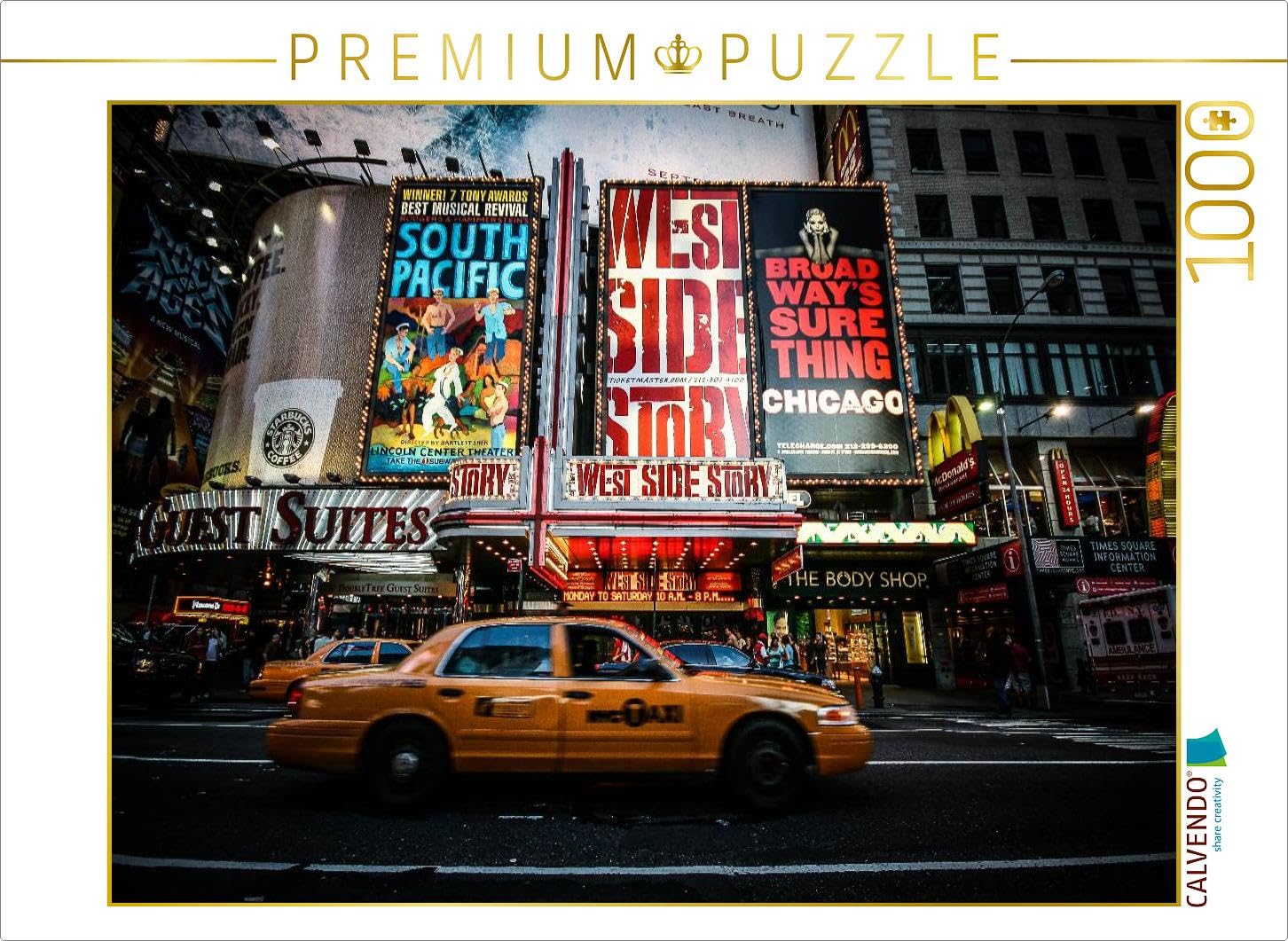 CALVENDO Puzzle New York Time Square 1000 Pieces 64 x 48 cm from Oliver Pinkoss