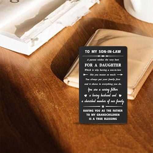 Miniatura 3 de Mataly Regalos de yerno de suegra, regalos de tarjetas de cumpleaños para mi yerno, regalos de Navidad