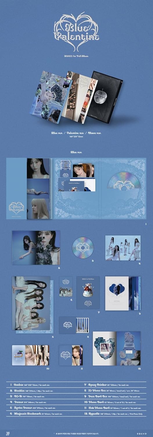 NMIXX [ Blue Valentine ] 1st Album (3 Ver. SET)