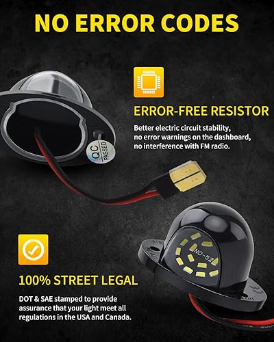 Miniatura 4 de Luces LED para matrícula, color blanco brillante, repuesto compatible con Dodge RAM 1500 2500 3500 Pickup Truck 1994 1995 1996 1997 1998 1999 2000