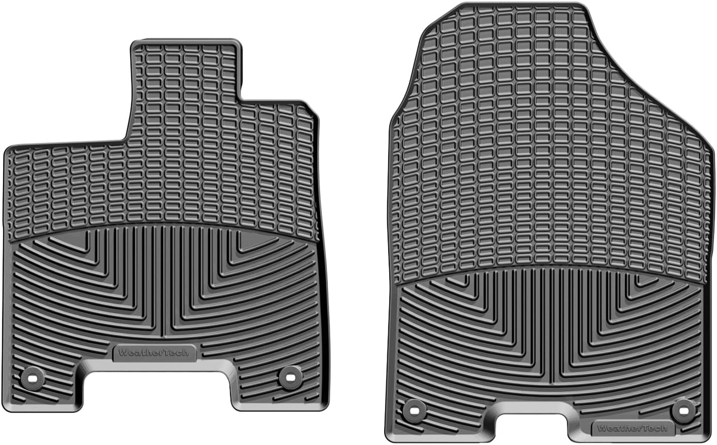 WeatherTech All-Weather Floor Mats for Honda Passport, Pilot 1st Row (W363GR), Grey