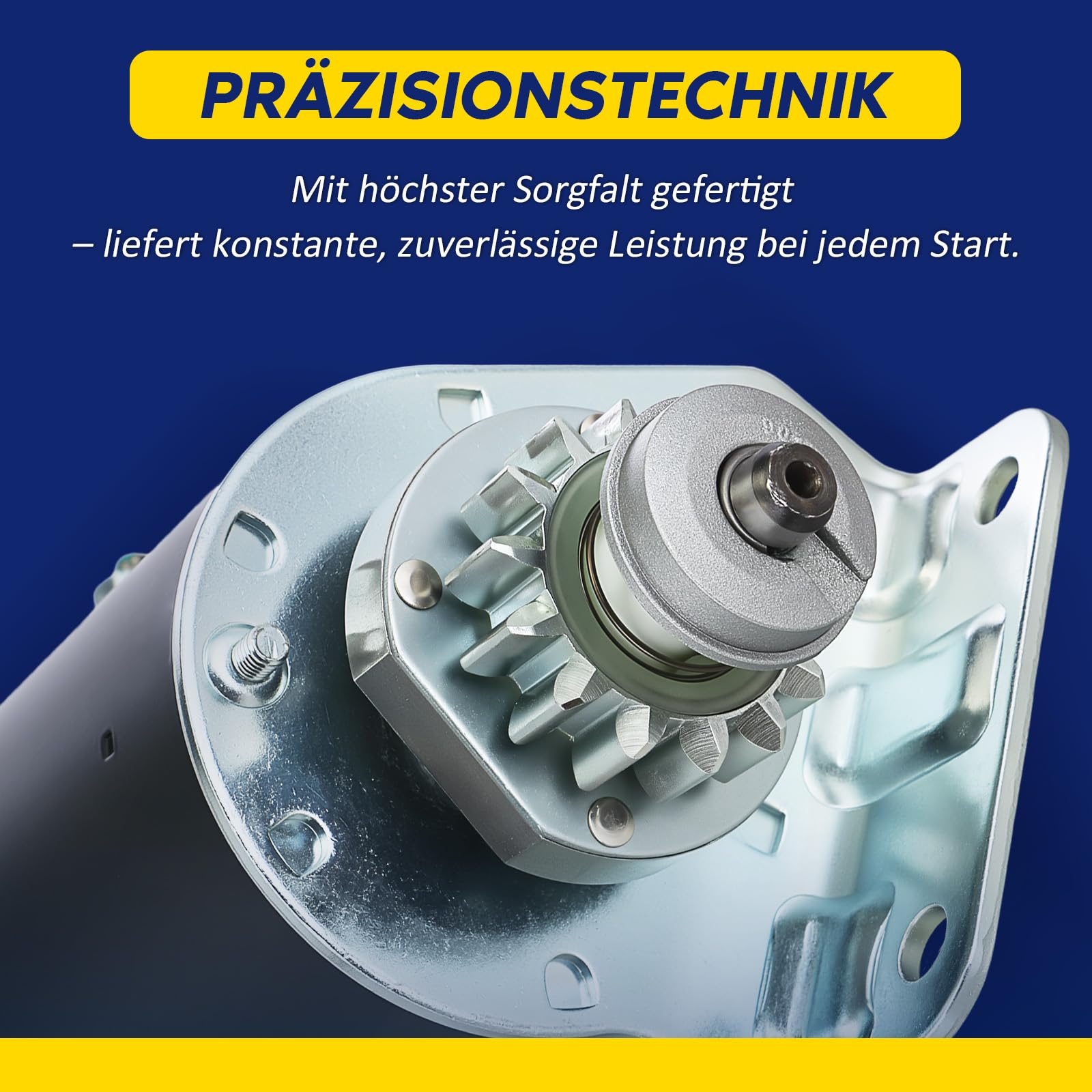 Briggs & Stratton Anlasser Starter 14 Zähne 593934 693551 030221 33R877, 12 12,5 13 14 14,5 15,5 16 16,5 17 17,5 18 18,5 19,5PS, Kompatibel mit Cub Cadet RTZ LT John.Deere D100 105 Holland Toro