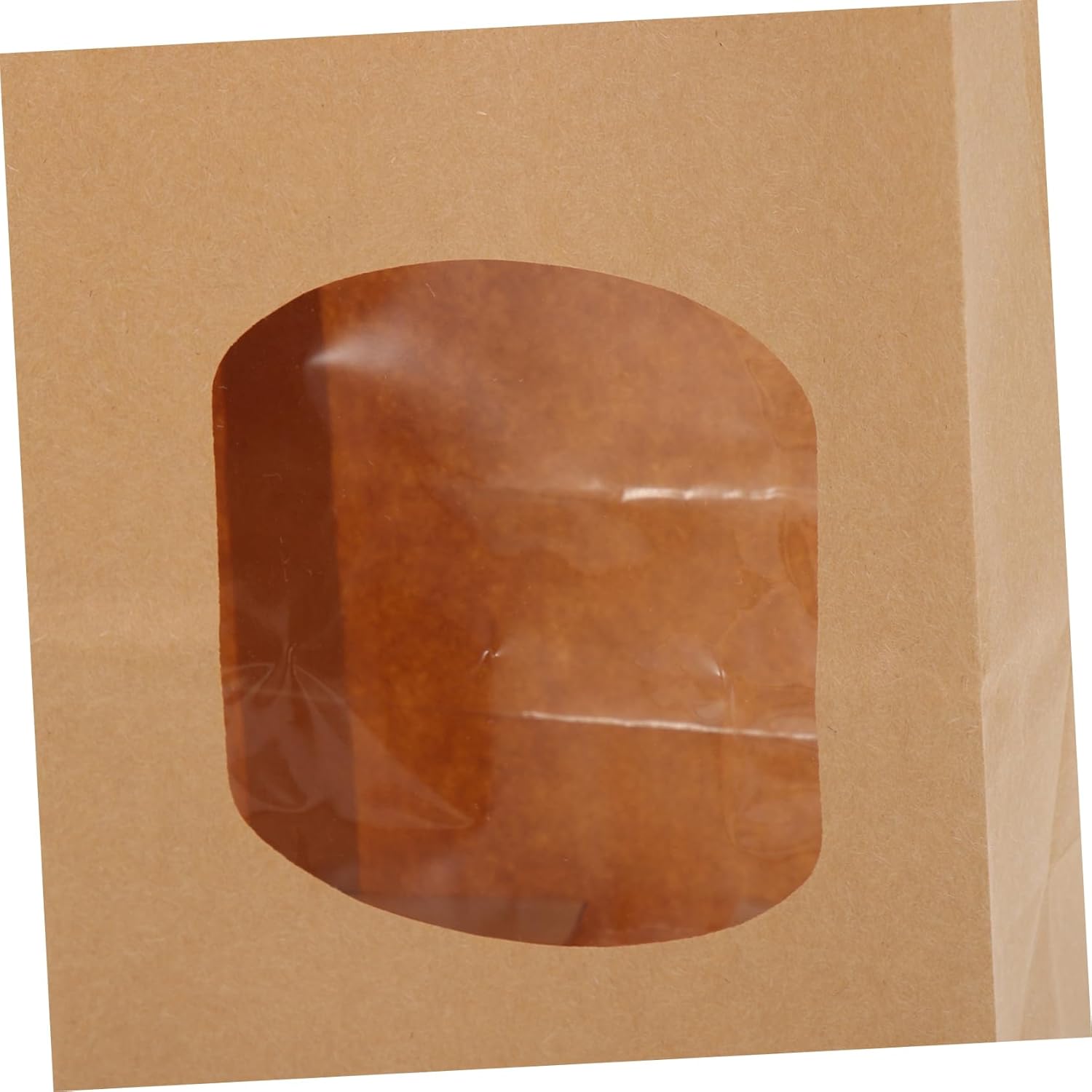 100pcs Kraft Paper Bakery Bags Snack Packaging Treat Bags for Cookies Greaseproof