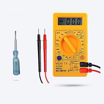 Hillgrove HGCM464M1 LCD AC DC Current Digital Mini Multimeter Ohm Electronic Tester with Analog Line Tester