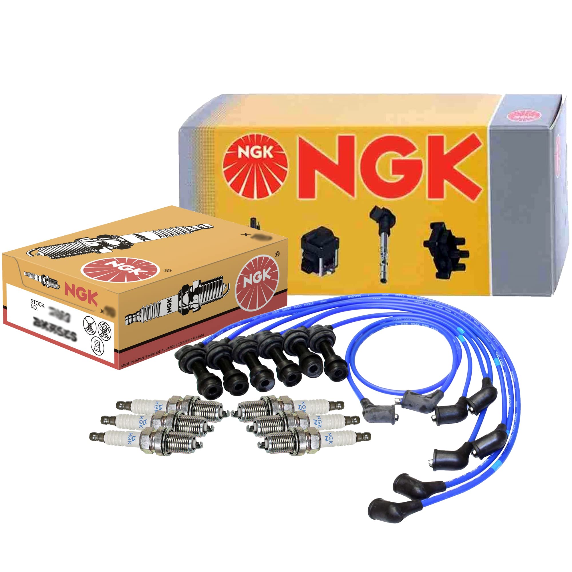 Amazon.com: NGK Wire & 6 Standard Spark Plugs Kit For Toyota Supra