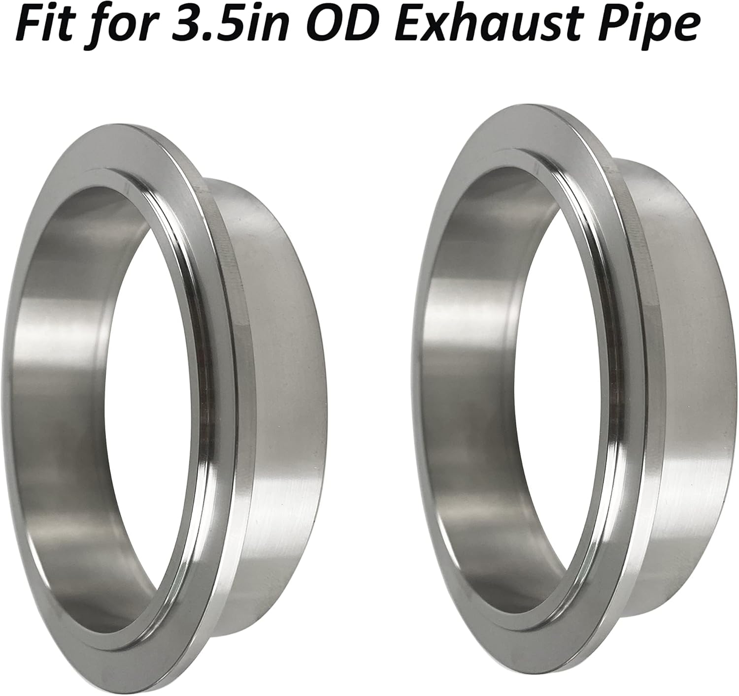 HFS(R) V-Band Clamp Stainless Steel 304 with Flange Male Female Quick Release for Exhaust System (3.5 IN)