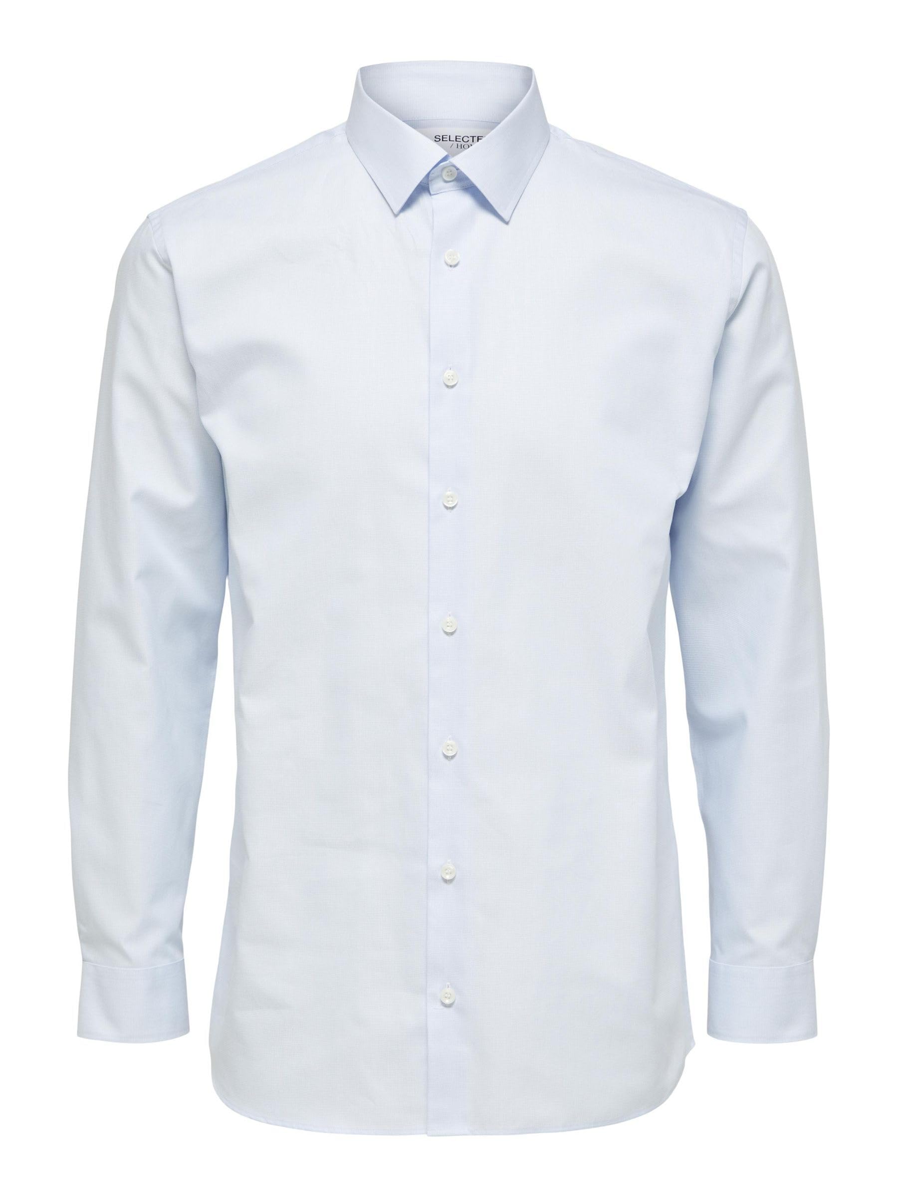 SELECTED HOMME Male Shirt Formal, Light Blue, S