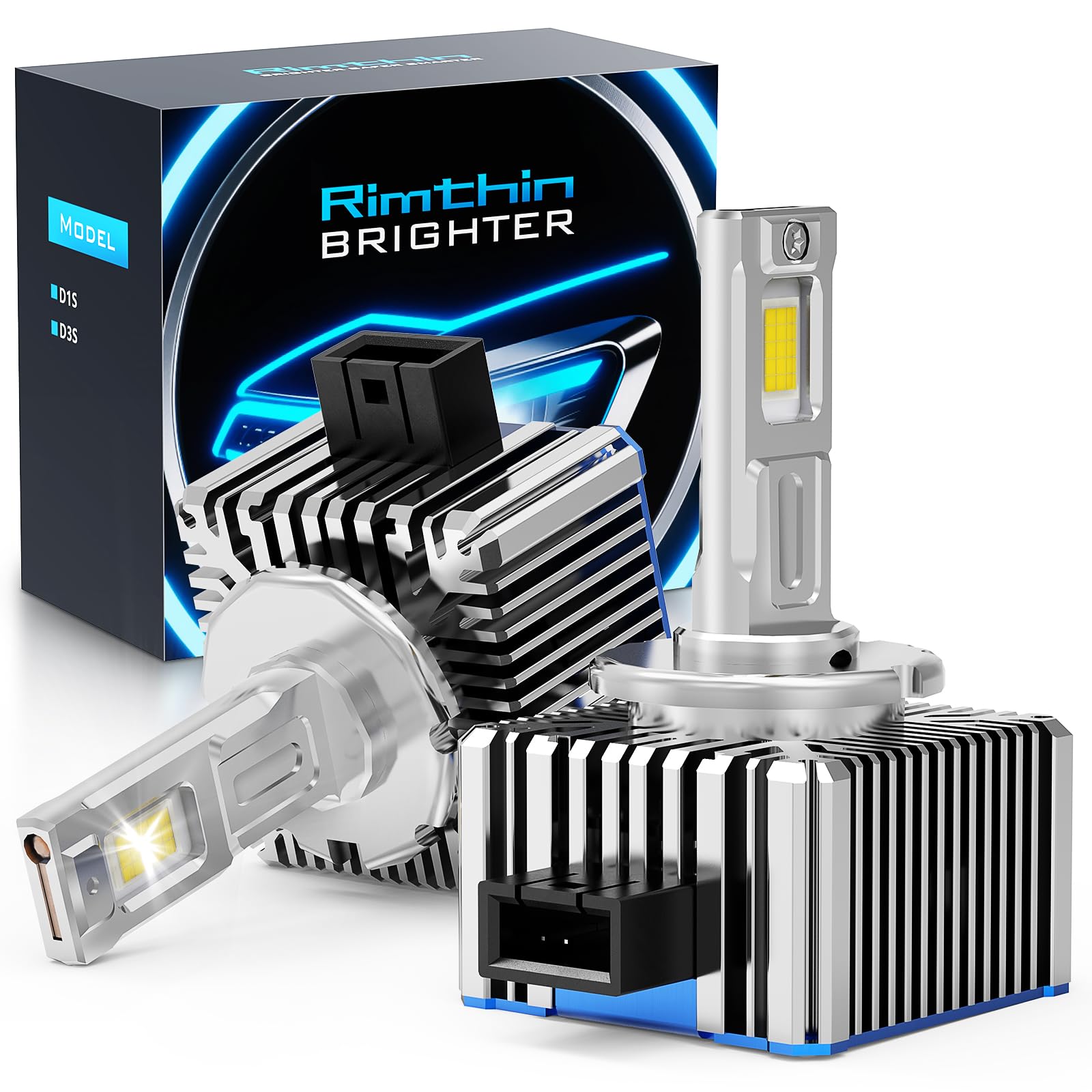 rimthin D1S D1R Bulbs, 30000LM 800% Brightness