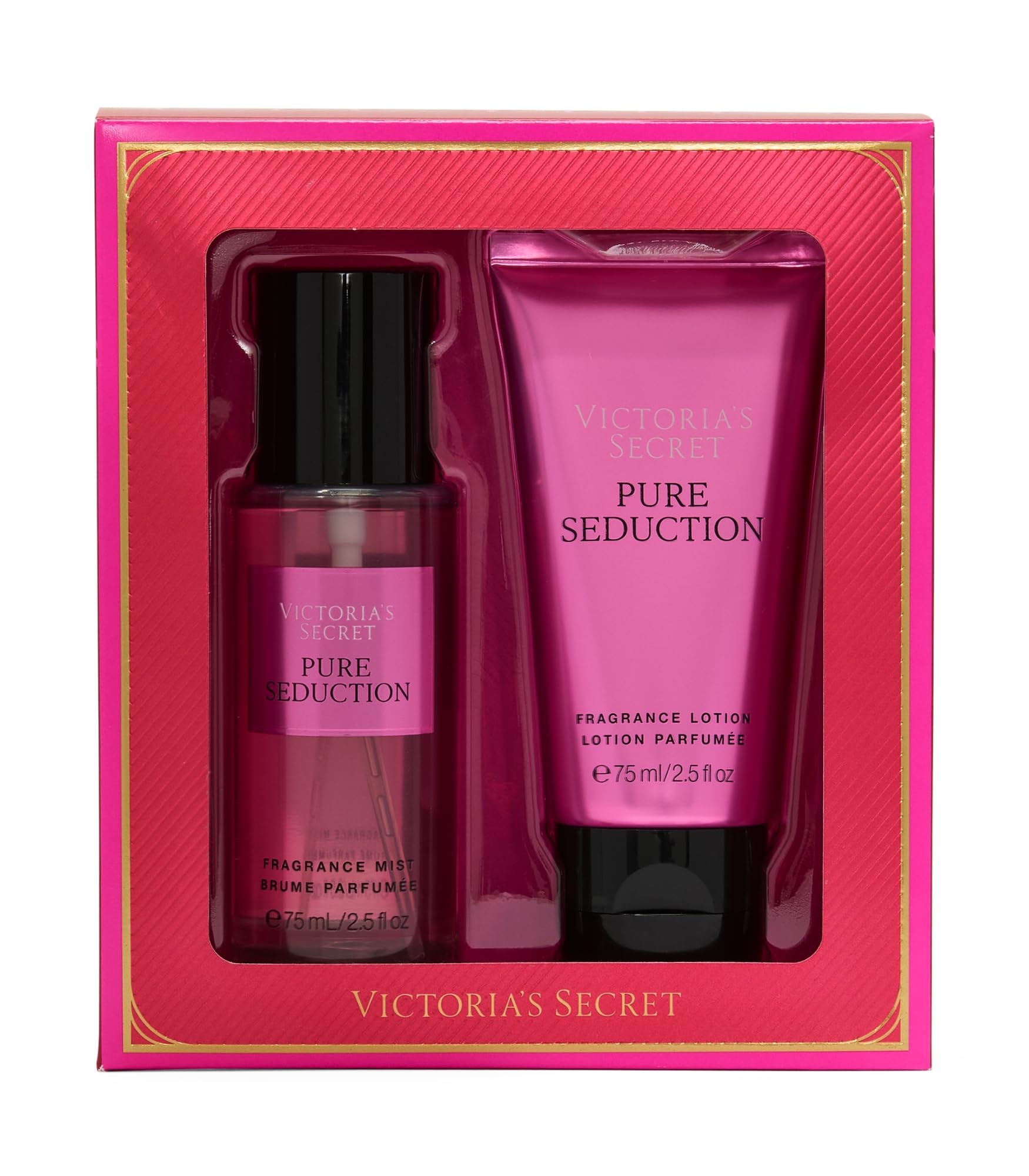 Victoria's SecretPure Seduction Mini Fragrance Duo Gift Set, Notes of Juiced Plum and Crushed Freesia