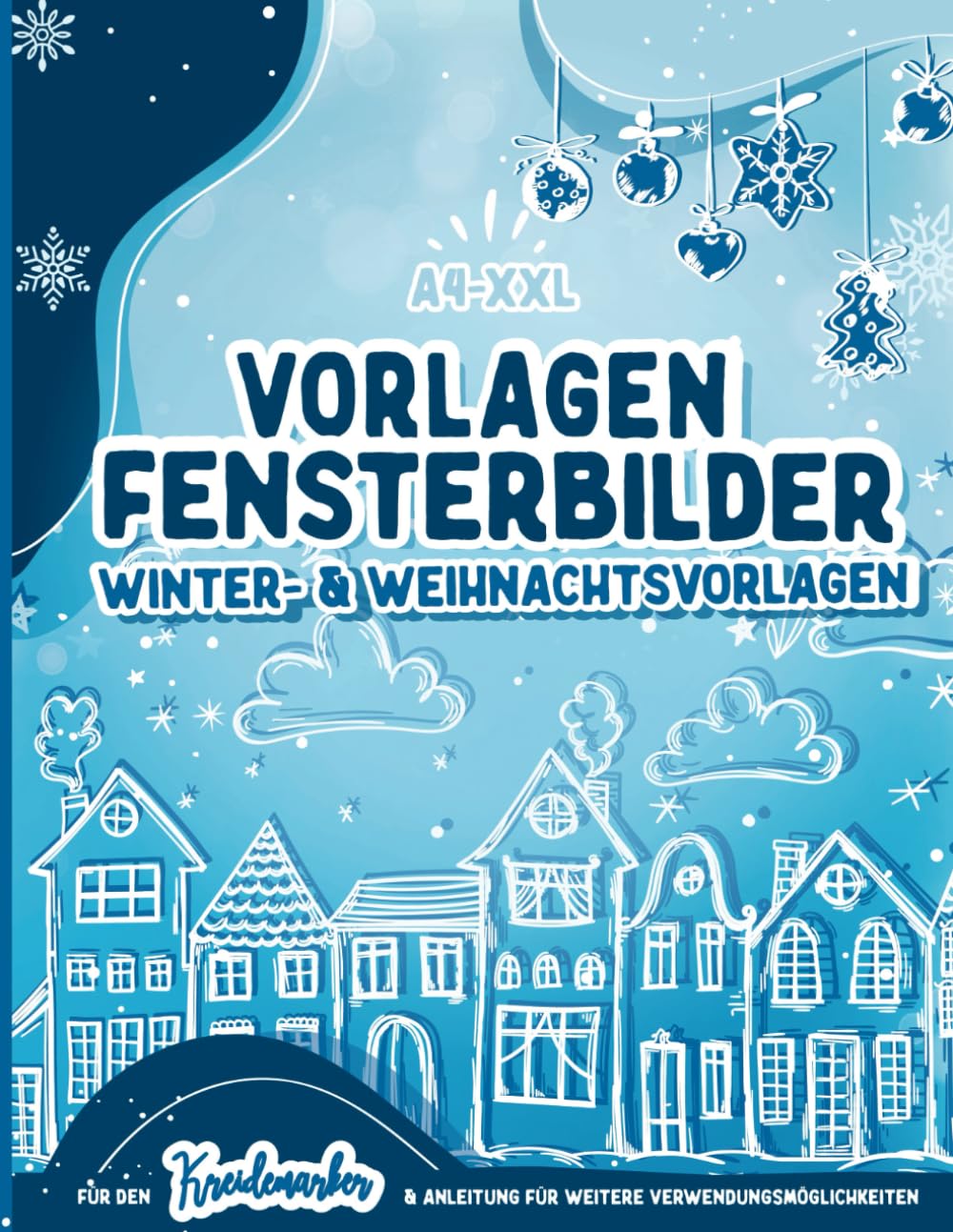 Fensterbilder Kreidemarker Vorlagen Winter & Weihnachten
