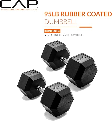 Miniatura 254 de CAP Barbell - Mancuerna recubierta Varias opciones de pares y conjuntos