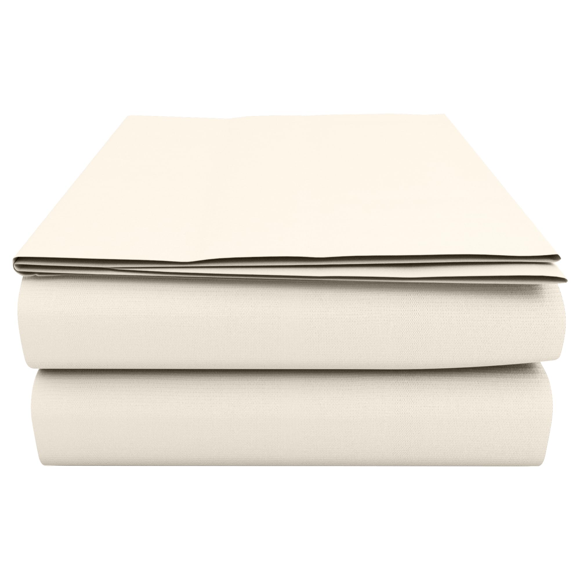 HOME ACE Cream Flat Sheets Double Flat Sheet 225CM x 254CM, Poly Cotton Flat Sheet Double Flat Bed Sheets Double, Easy Care Double Sheet Flat Sheet Double Top Sheet Double Flat Sheets Double