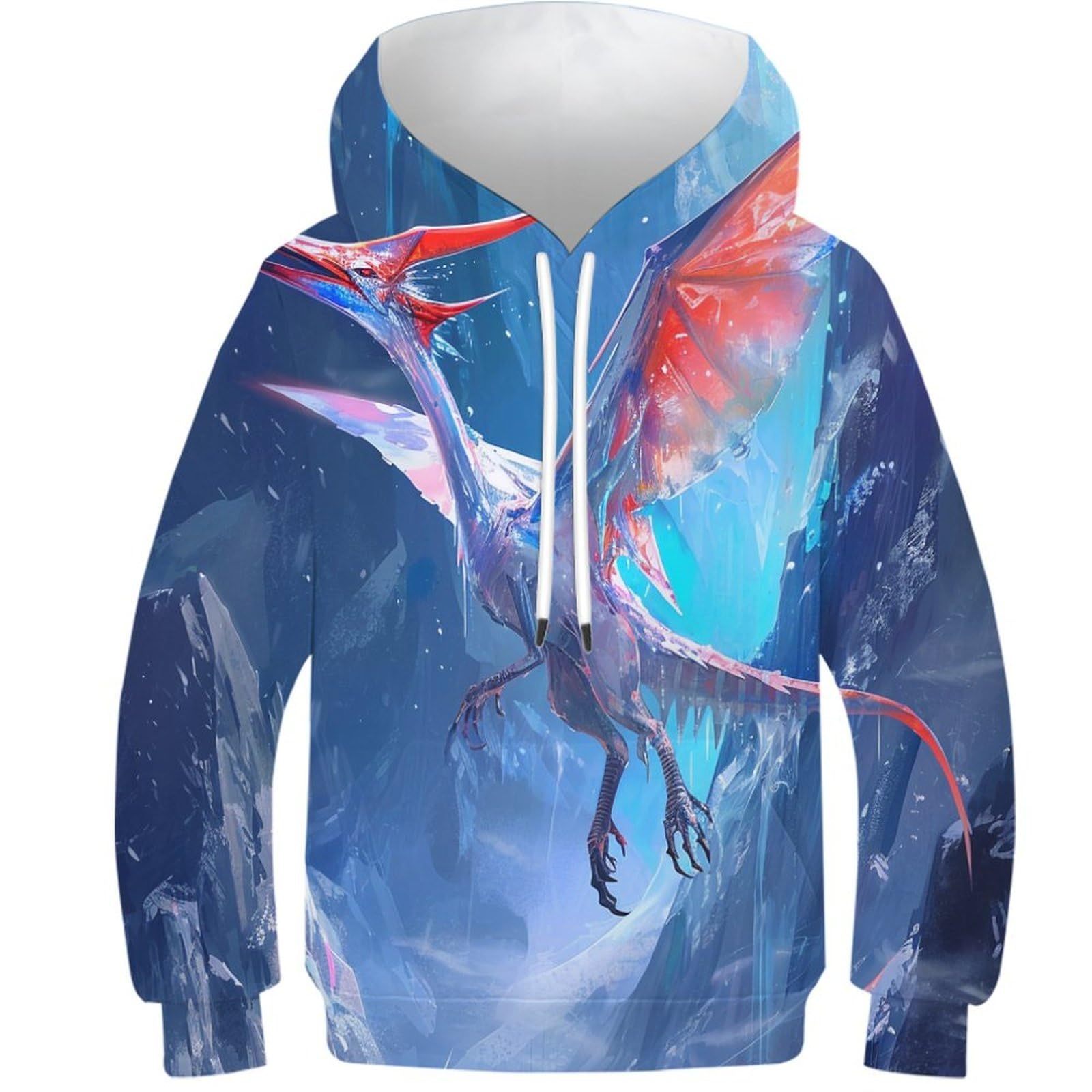 Sweat enfant impression 3D motif dragon pour le collège - 8