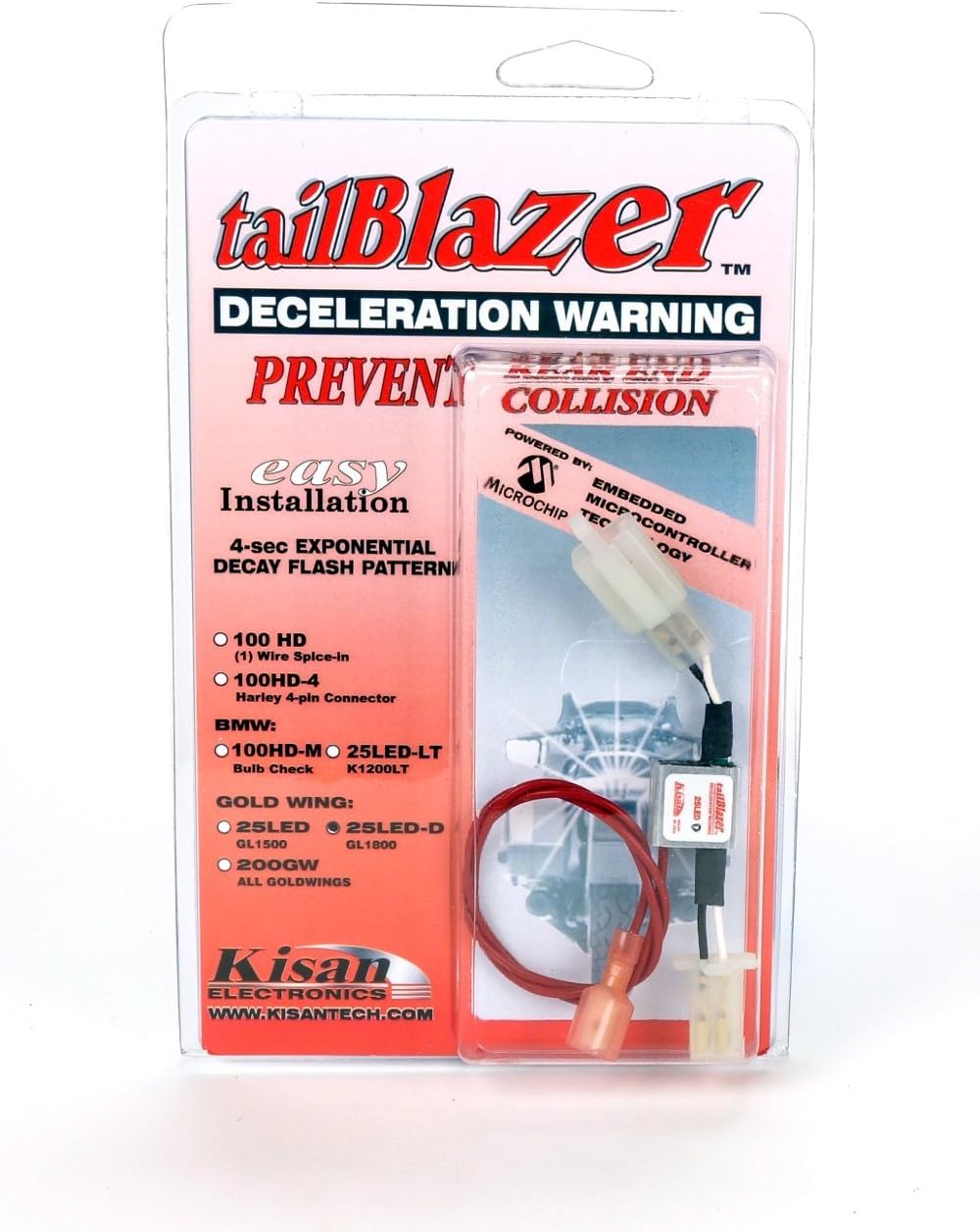 25LED-D. Deceleration Warning helps prevent distracted motorist driving up your tailpipe.