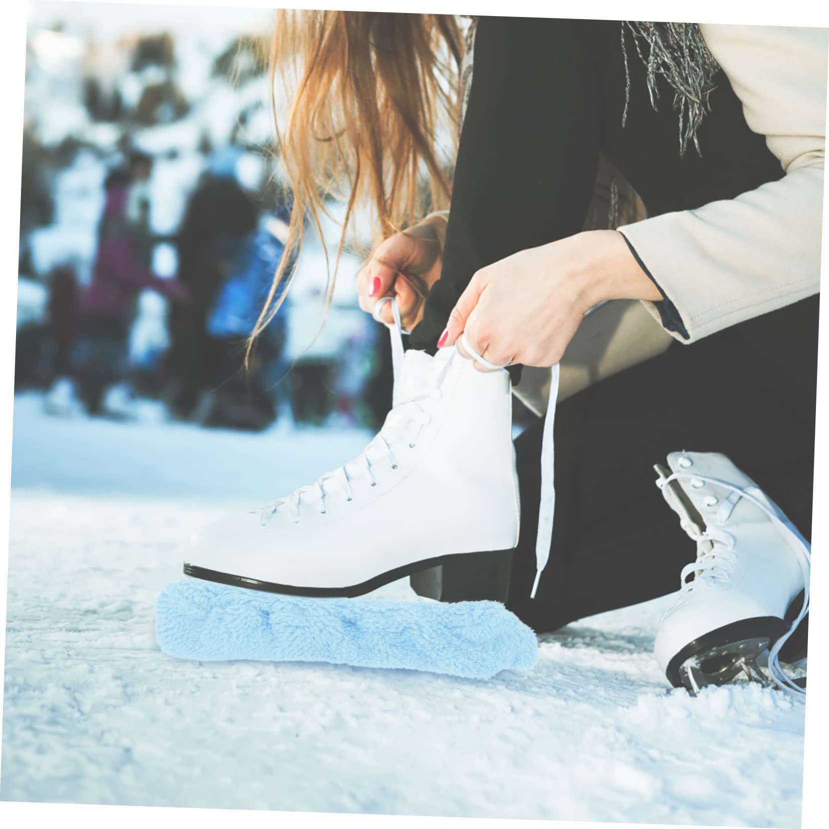 TOYANDONA Conjunto de Patines Patinar Cubiertas de Patines de Hielo Fundas para Patines de Hielo Accesorios para el patín de Hielo Accesorios para Patines poliéster