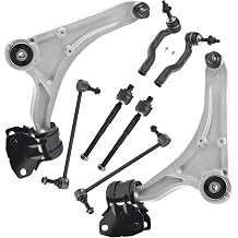 ASTARPRO 8pcs Front Suspension End Kit Lower Control Arm and Inner and Outer Tie Rod Ends and Sway Bar Links Compatible with 2013-2020 Ford Fusion Lincoln MKZ