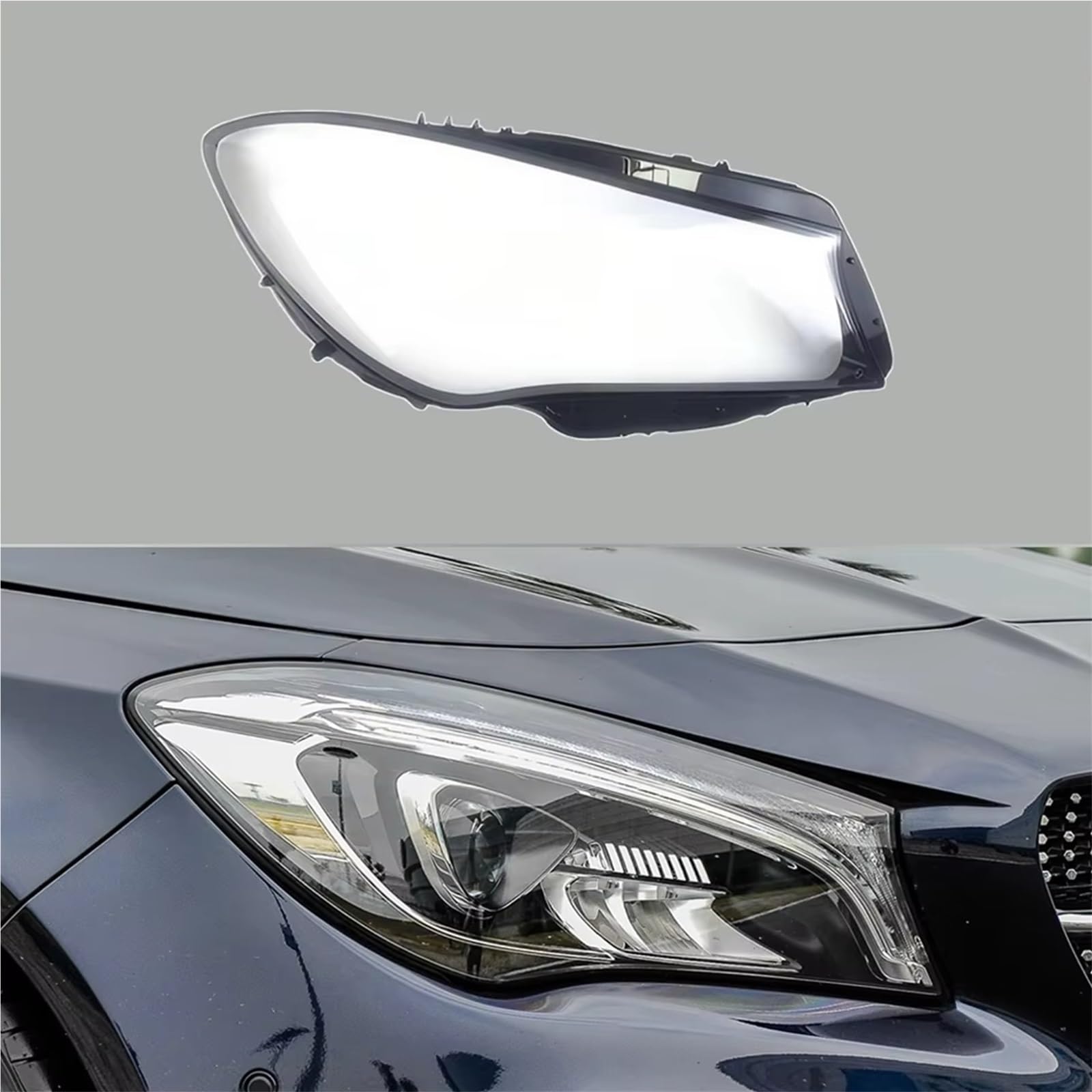 Calotte Lampada Compatibile Con Mercedes Per Benz Per CLA W117 2016 2017 2018 2019 Accessori Auto Trasparente Faro Copertura Paralume Guscio Lente
