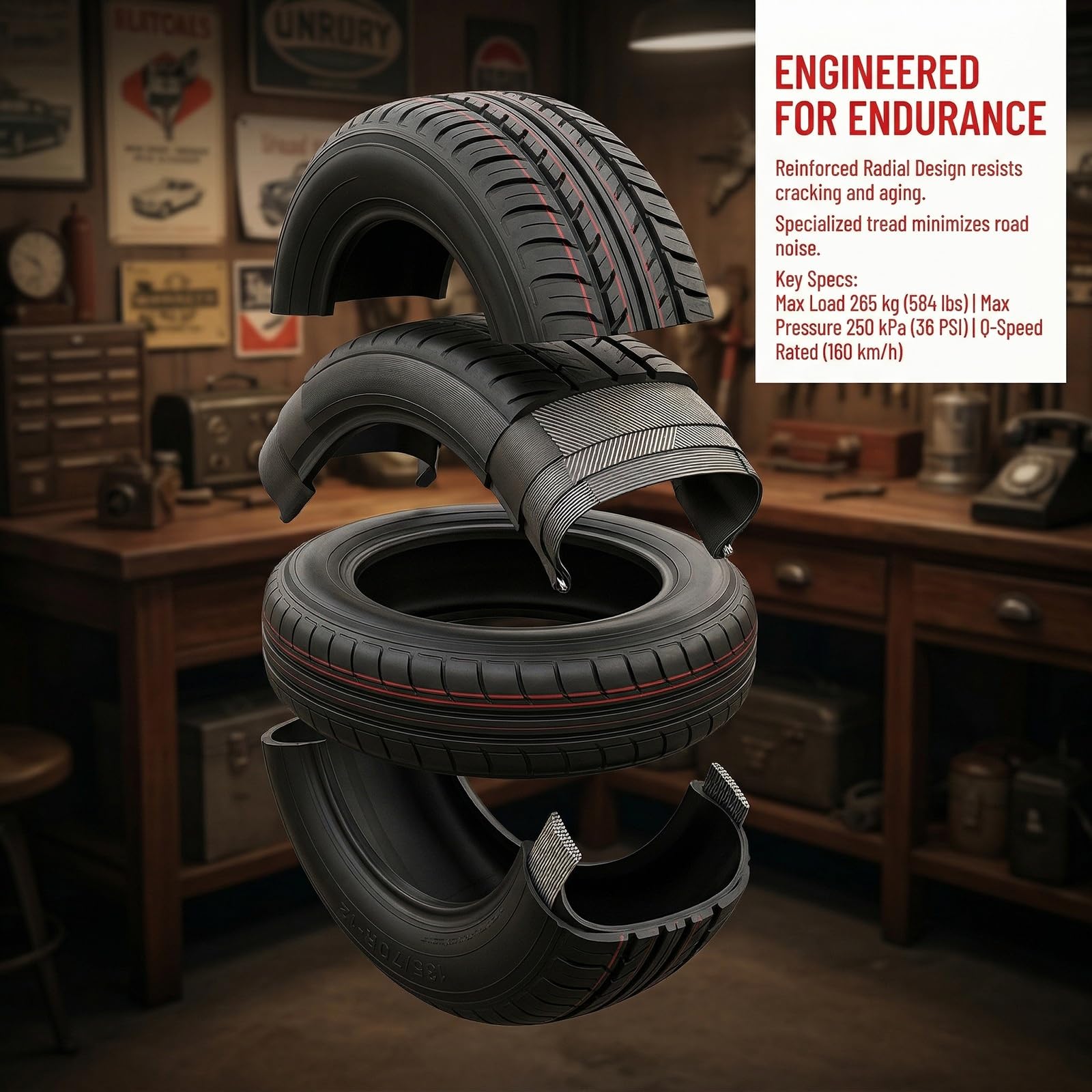 4PC 135/70R-12 Opona Radialna dla Felgi 12 Cali 135/70R/12 Wytrzymała 65Q 250kPa 135 70R 12 dla Mikrosamochodu Niskoprędkościowego Pojazdu Elektrycznego
