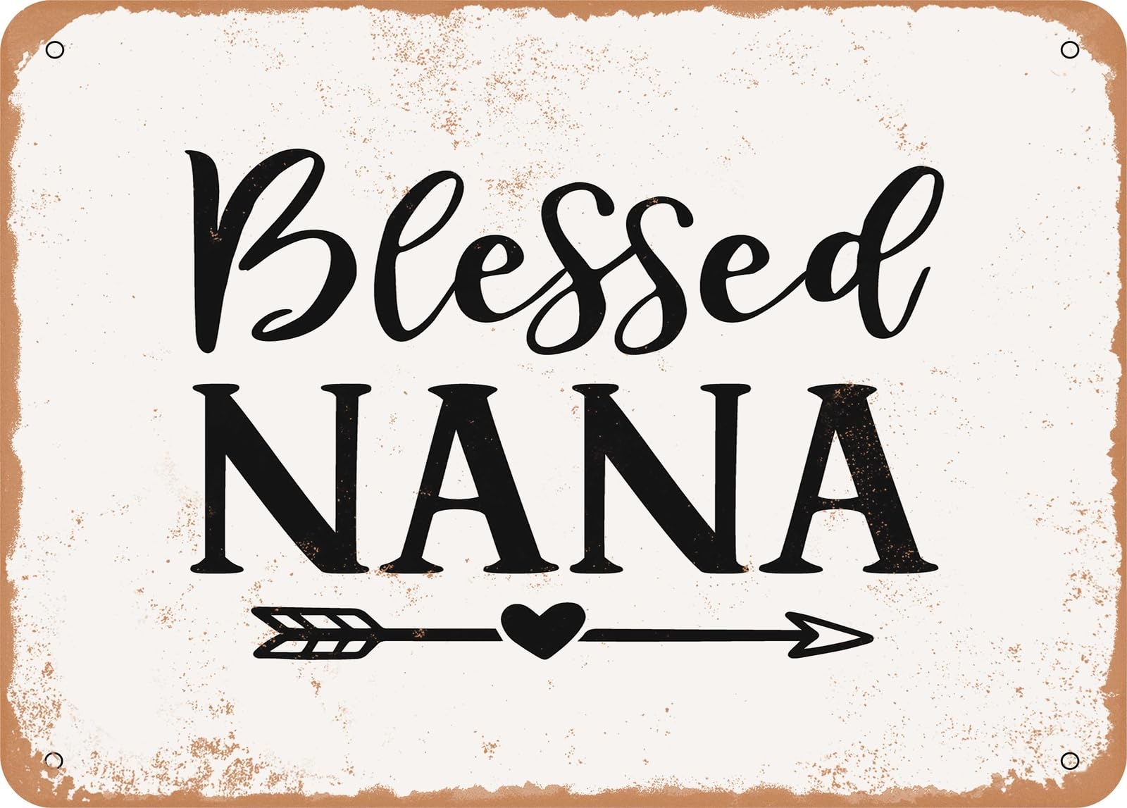 Metal Sign - Blessed Nana - Vintage Look Sign home decor