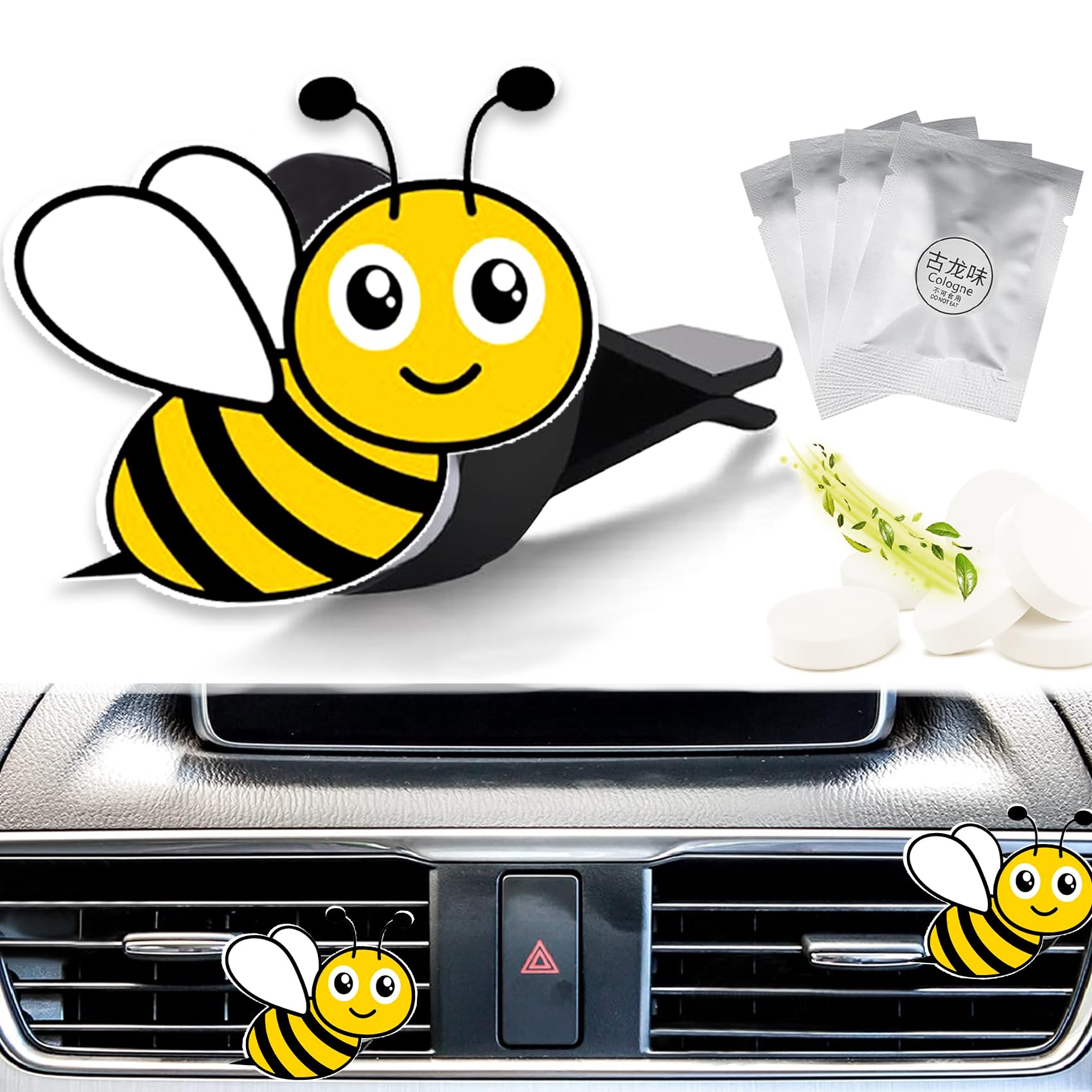 Bee Car Vent Air Freshener Clips Scented Air Conditioner Clip